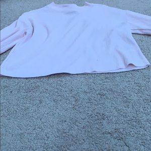 long sleeve top in pink